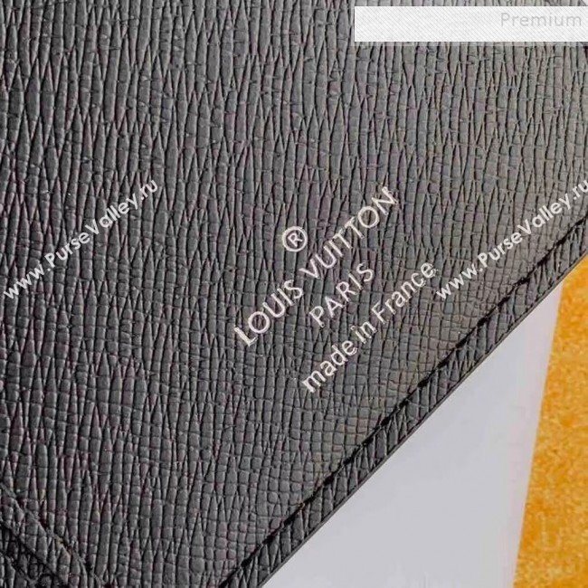 Louis Vuitton Mens Map Print Damier Graphite Canvas Brazza Wallet N62665 2019 (KIKI-9120421)