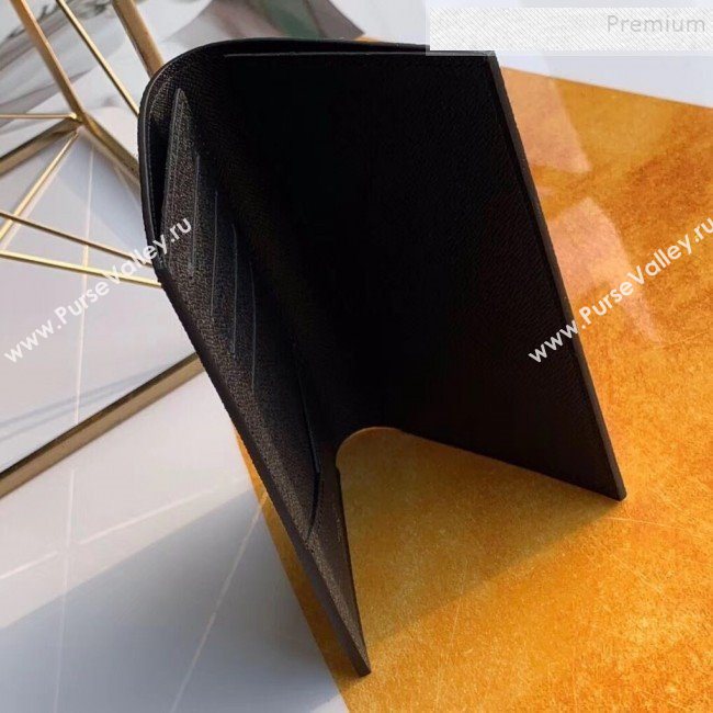 Louis Vuitton Mens Map Print Damier Graphite Canvas Passport Cover N64411 2019 (KIKI-9120422)