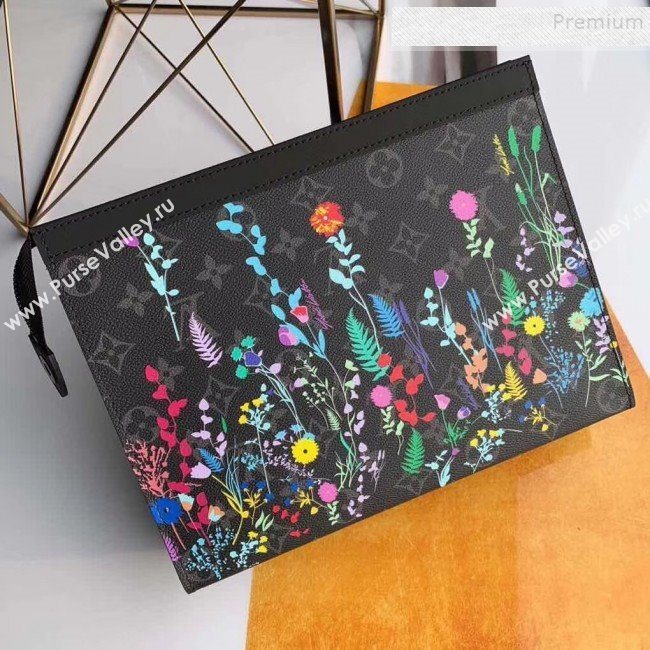 Louis Vuitton Mens Flora Print Monogram Canvas Brazza Wallet M61692 2019 (KIKI-9120424)