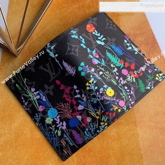 Louis Vuitton Mens Flora Print Monogram Canvas Passport Cover M64411 2019 (KIKI-9120426)