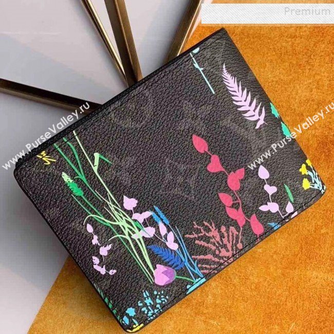 Louis Vuitton Mens Flora Print Monogram Canvas Multiple Wallet M60895 2019 (KIKI-9120428)