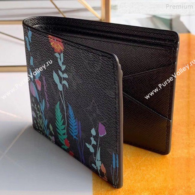 Louis Vuitton Mens Flora Print Monogram Canvas Multiple Wallet M60895 2019 (KIKI-9120428)