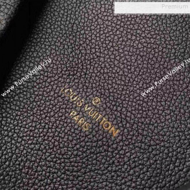 Louis Vuitton V Tote MM Embossed Monogram Leather M44422 Black 2019 (KIKI-9120703)