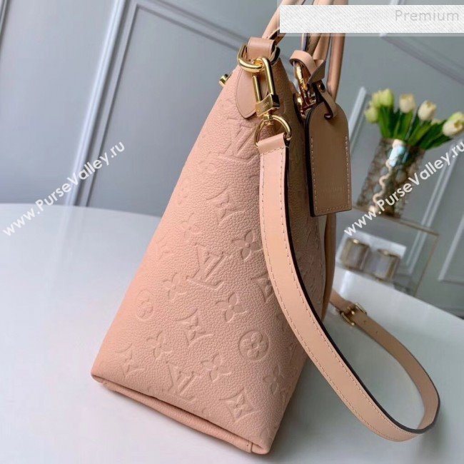 Louis Vuitton V Tote MM Embossed Monogram Leather M44422 Pink 2019 (KIKI-9120701)