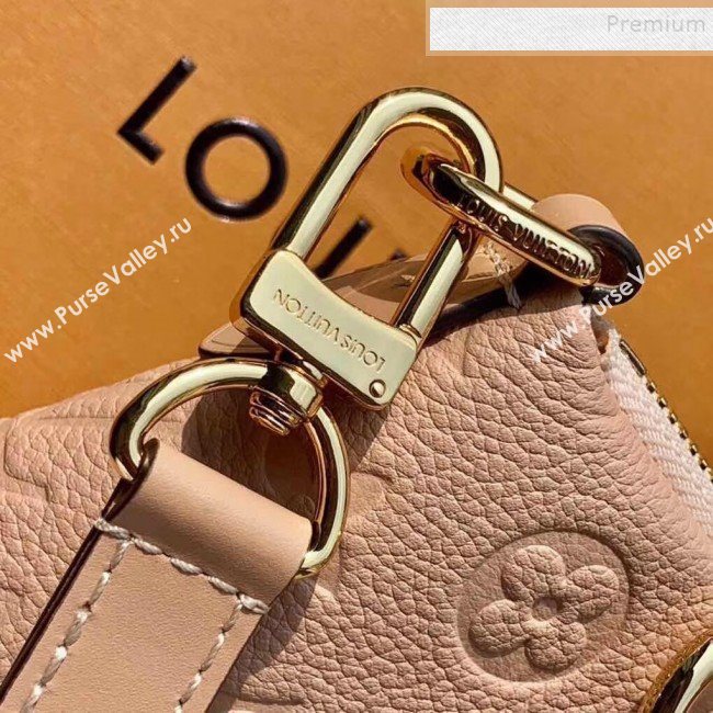 Louis Vuitton V Tote MM Embossed Monogram Leather M44422 Pink 2019 (KIKI-9120701)