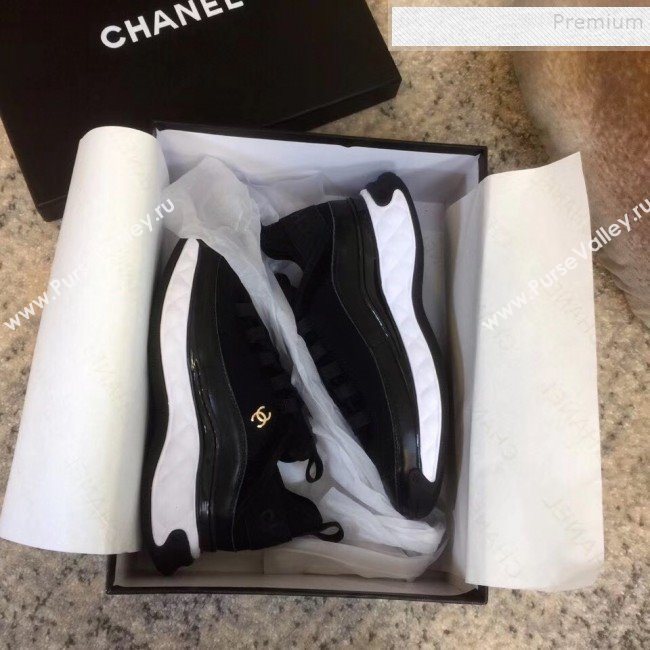 Chanel Calfskin Sneakers G35617 Black 2019 (DLY-9120319)