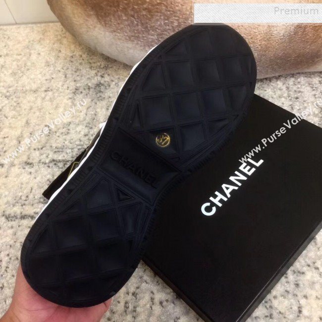 Chanel Calfskin Sneakers G35617 Black 2019 (DLY-9120319)
