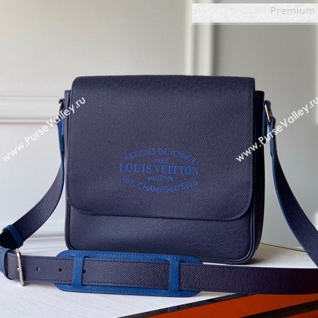 Louis Vuitton Mens Roman PM Flap Messenger Bag M30362 Navy Blue 2019 (KD-9120429)