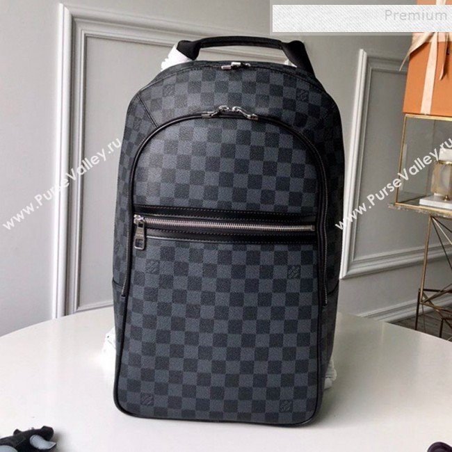 Louis Vuitton Mens Michael Damier Graphite Canvas Backpack N58024 2019 (KD-9120432)