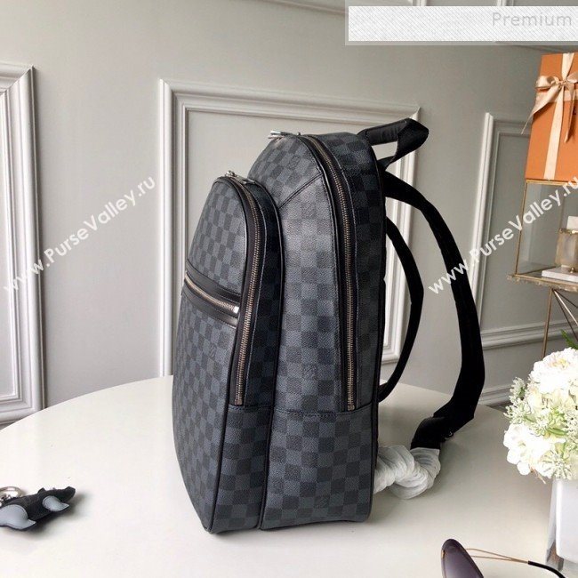 Louis Vuitton Mens Michael Damier Graphite Canvas Backpack N58024 2019 (KD-9120432)