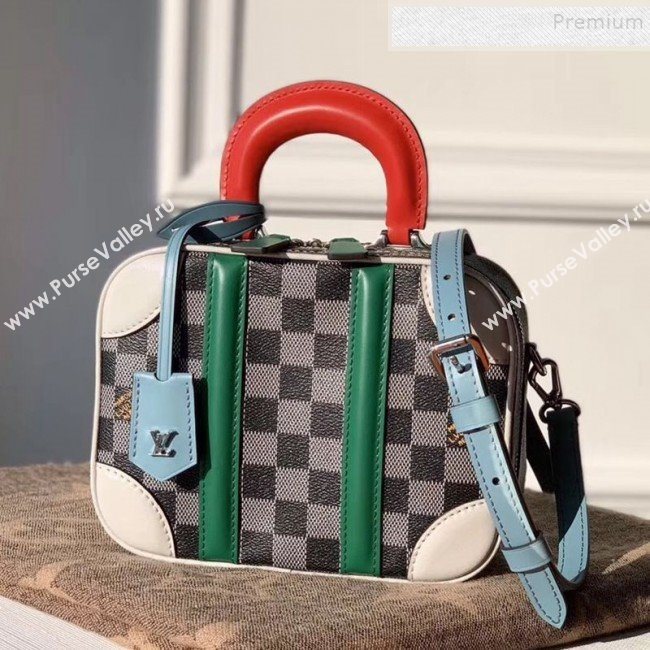Louis Vuitton Valisette BB Damier Canvas Box Bag N40233 Black/White 2019 (KD-9120215)