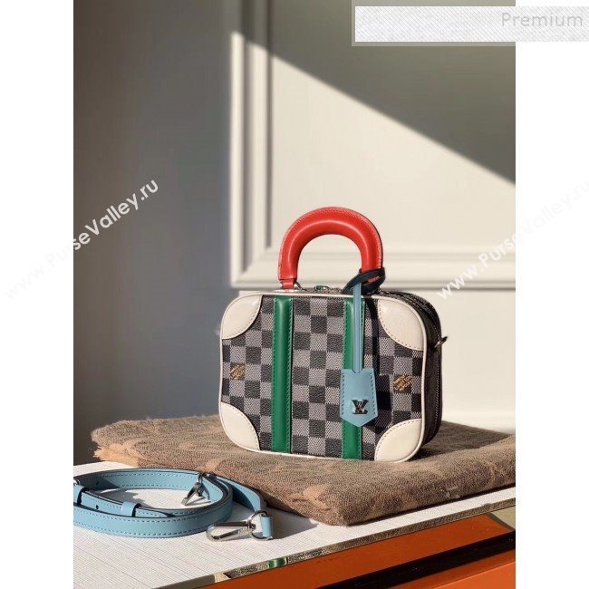 Louis Vuitton Valisette BB Damier Canvas Box Bag N40233 Black/White 2019 (KD-9120215)