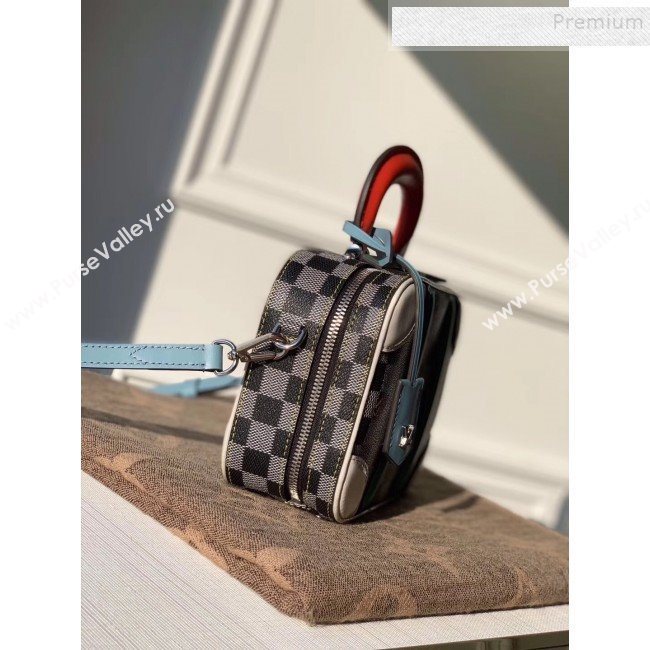 Louis Vuitton Valisette BB Damier Canvas Box Bag N40233 Black/White 2019 (KD-9120215)