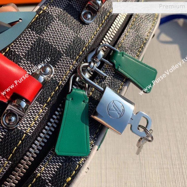 Louis Vuitton Valisette BB Damier Canvas Box Bag N40233 Black/White 2019 (KD-9120215)