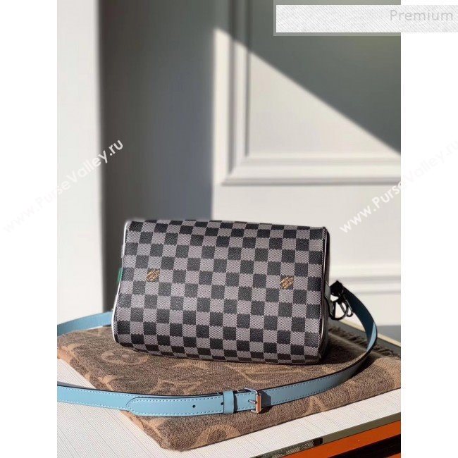 Louis Vuitton Speedy Bandouliere 25 Damier Canvas Top Handle Bag N40236 Black/White 2019 (KD-9120216)