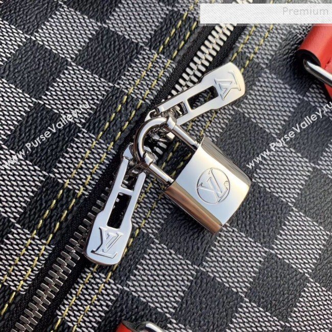 Louis Vuitton Speedy Bandouliere 25 Damier Canvas Top Handle Bag N40236 Black/White 2019 (KD-9120216)