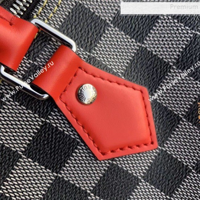 Louis Vuitton Speedy Bandouliere 25 Damier Canvas Top Handle Bag N40236 Black/White 2019 (KD-9120216)