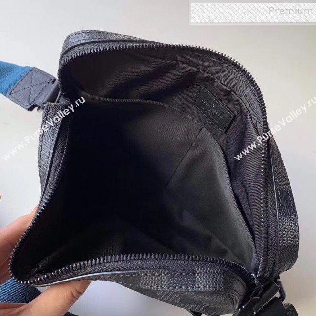 Louis Vuitton Mens Alpha Messenger Bag Damier Graphite Canvas N40188 2019 (KIKI-9121007)