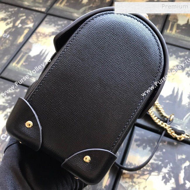 Gucci Padlock Leather Small Bamboo Shoulder Bag ‎603221 Black 2019 (DLH-9121013)