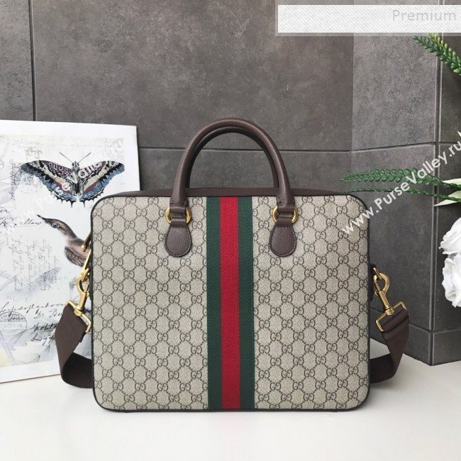 Gucci Ophidia GG Briefcase ‎574793 Beige 2019 (DLH-9121016)