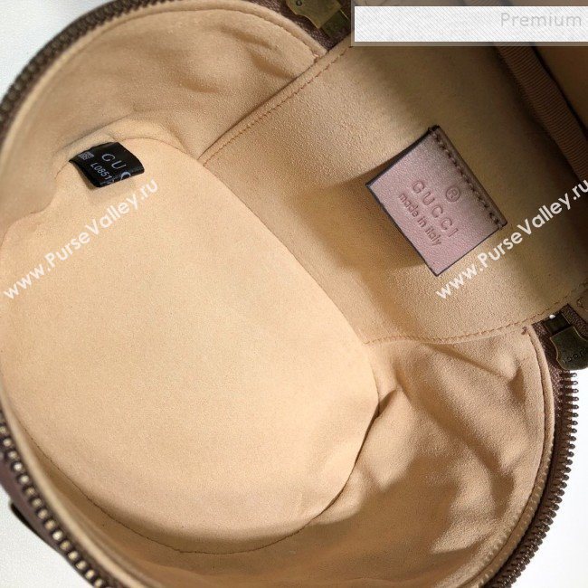 Gucci GG Marmont Mini Round Backpack 598594 Pink 2019 (DLH-9121020)