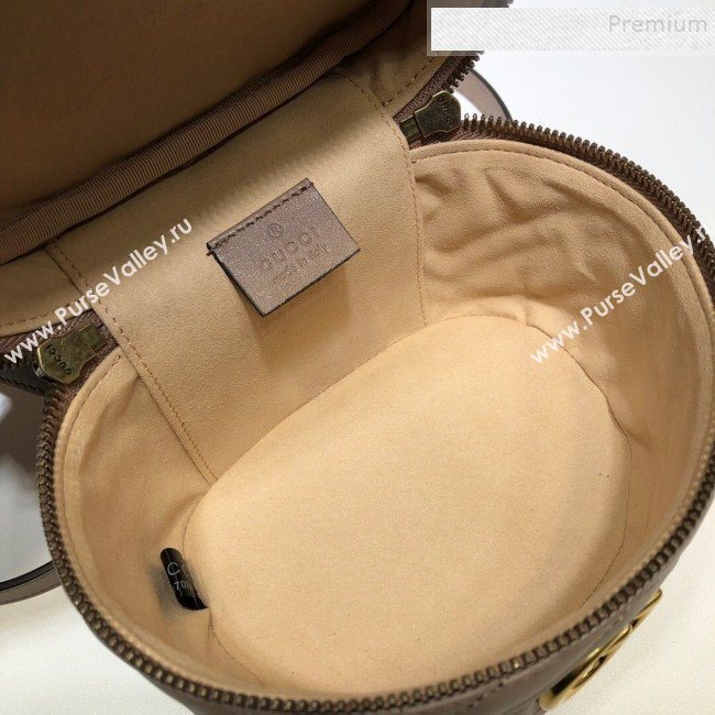 Gucci GG Marmont Mini Round Backpack 598594 Nude 2019 (DLH-9121022)