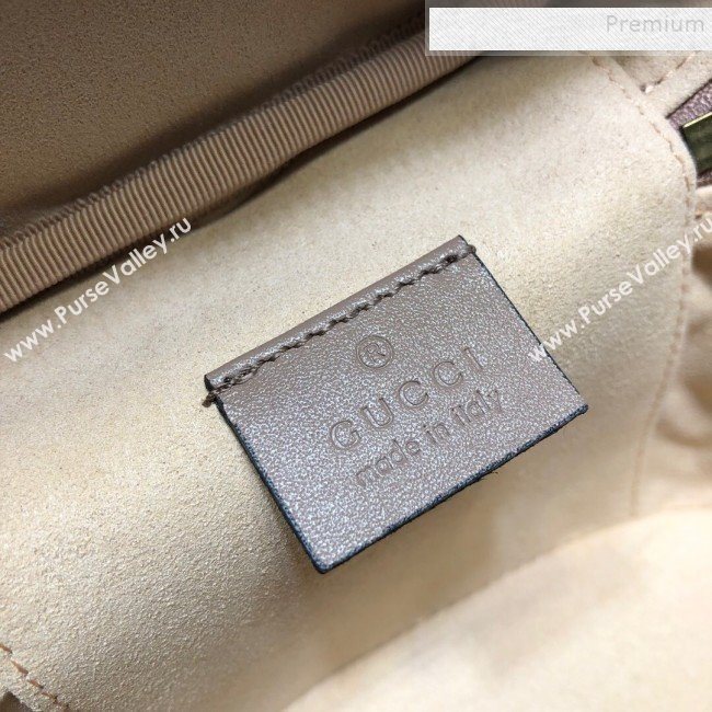 Gucci GG Marmont Mini Round Backpack 598594 Nude 2019 (DLH-9121022)