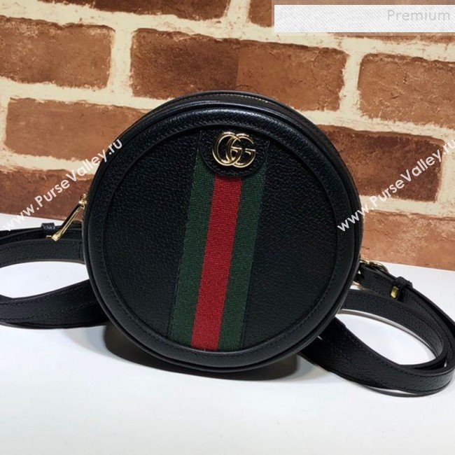 Gucci Ophidia Leather Mini Backpack 598661 Black 2020 (DLH-9121026)
