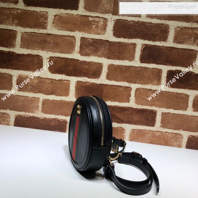Gucci Ophidia Leather Mini Backpack 598661 Black 2020 (DLH-9121026)