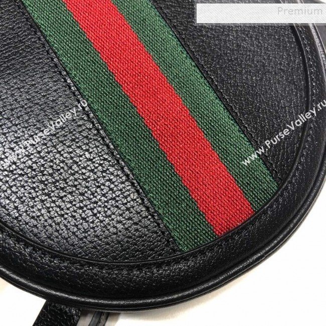 Gucci Ophidia Leather Mini Backpack 598661 Black 2020 (DLH-9121026)