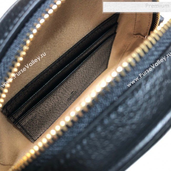 Gucci Ophidia Leather Mini Backpack 598661 Black 2020 (DLH-9121026)