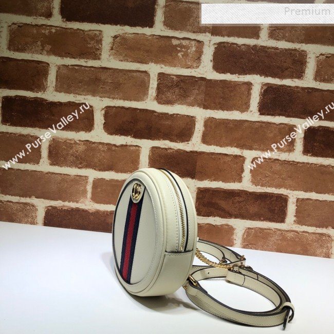 Gucci Ophidia Leather Mini Backpack 598661 White 2020 (DLH-9121025)