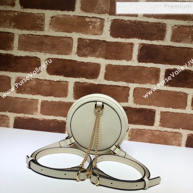 Gucci Ophidia Leather Mini Backpack 598661 White 2020 (DLH-9121025)