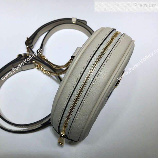 Gucci Ophidia Leather Mini Backpack 598661 White 2020 (DLH-9121025)
