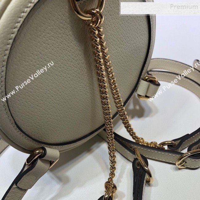 Gucci Ophidia Leather Mini Backpack 598661 White 2020 (DLH-9121025)