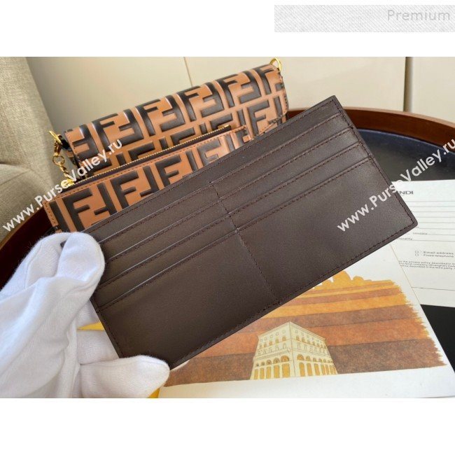Fendi FF Wallet on Chian WOC with Pouches/Mini Bag Yellow 2019 (AFEI-9121056)
