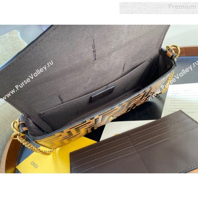 Fendi FF Wallet on Chian WOC with Pouches/Mini Bag Yellow 2019 (AFEI-9121056)