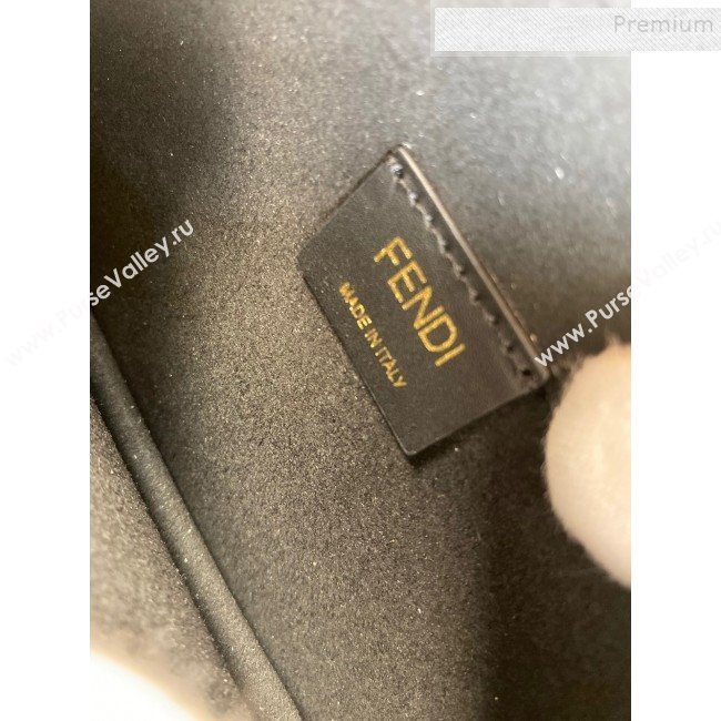 Fendi Karligraphy Calfskin FF Clasp Flap Bag Black 2019 (AFEI-9121061)