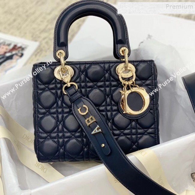 Dior MY ABCDior Medium Bag in Cannage Leather Navy Blue 2019 (XXG-9121104)