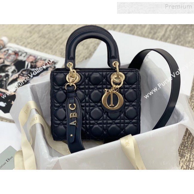 Dior MY ABCDior Medium Bag in Cannage Leather Navy Blue 2019 (XXG-9121104)