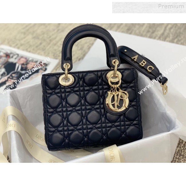 Dior MY ABCDior Medium Bag in Cannage Leather Navy Blue 2019 (XXG-9121104)