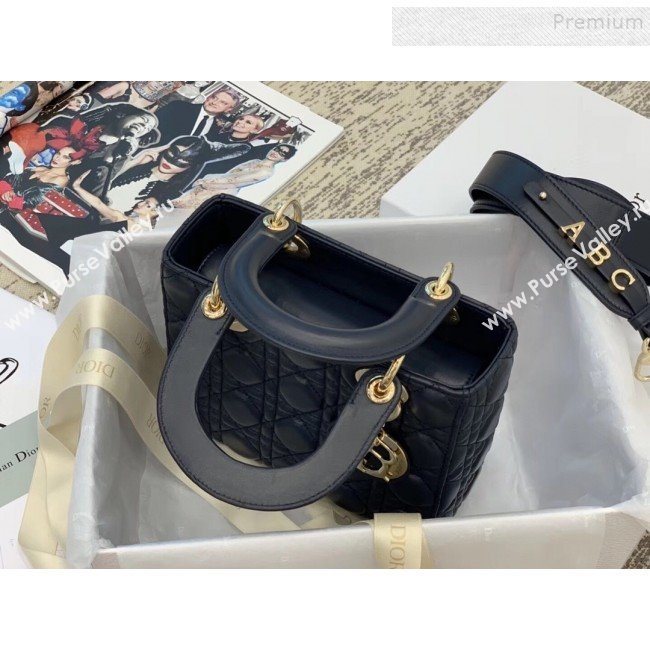 Dior MY ABCDior Medium Bag in Cannage Leather Navy Blue 2019 (XXG-9121104)