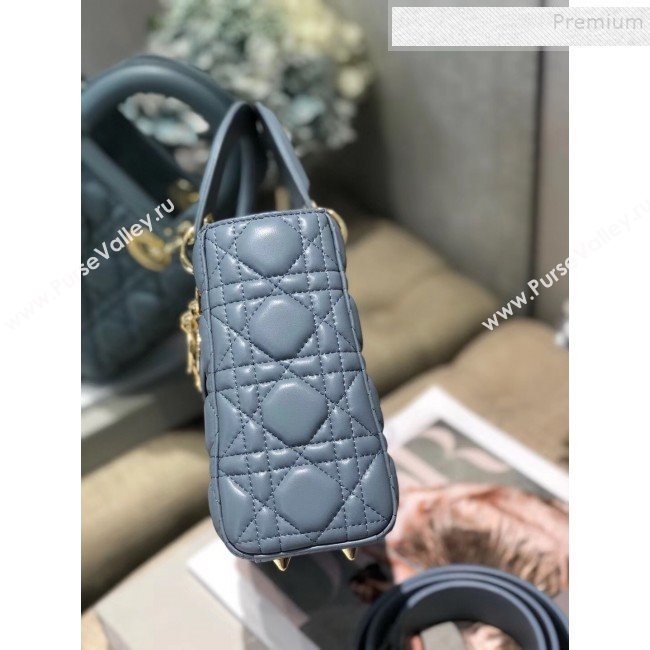 Dior MY ABCDior Medium Bag in Cannage Leather Light Blue 2019 (XXG-9121105)