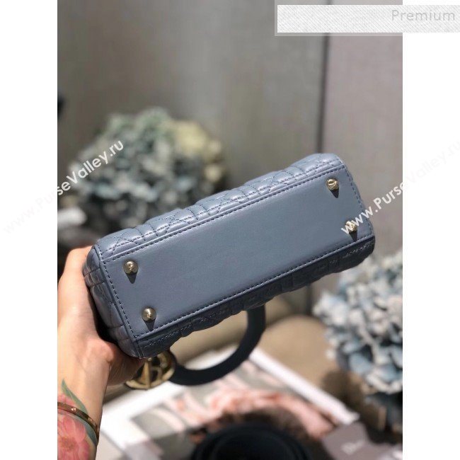 Dior MY ABCDior Medium Bag in Cannage Leather Light Blue 2019 (XXG-9121105)