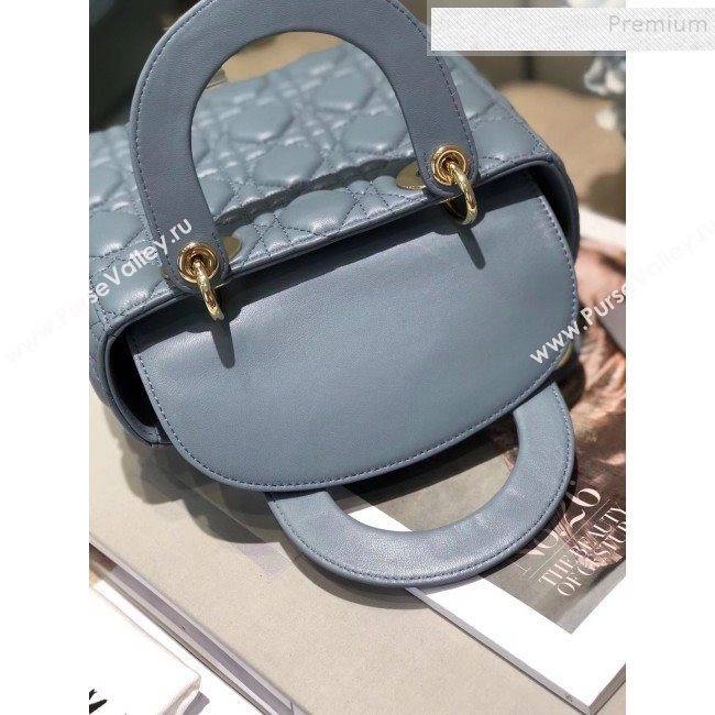 Dior MY ABCDior Medium Bag in Cannage Leather Light Blue 2019 (XXG-9121105)
