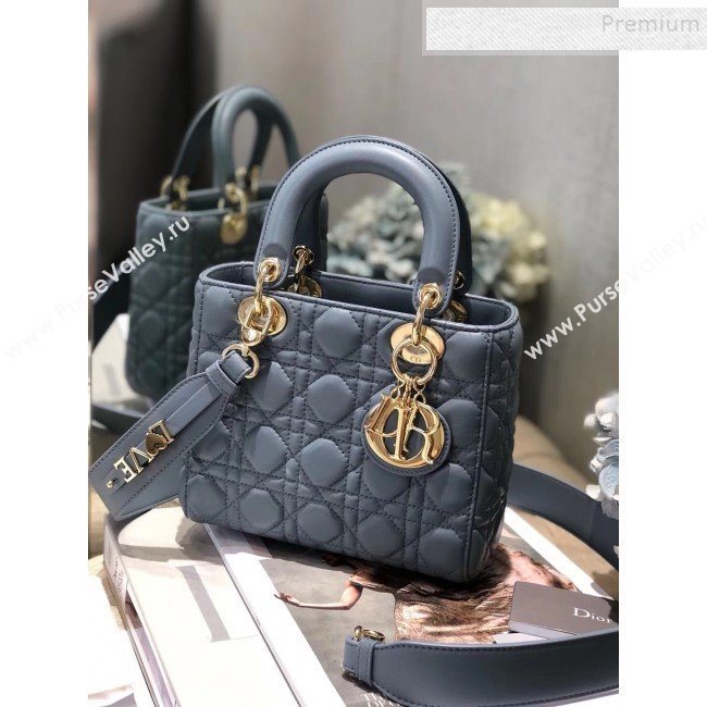 Dior MY ABCDior Medium Bag in Cannage Leather Light Blue 2019 (XXG-9121105)