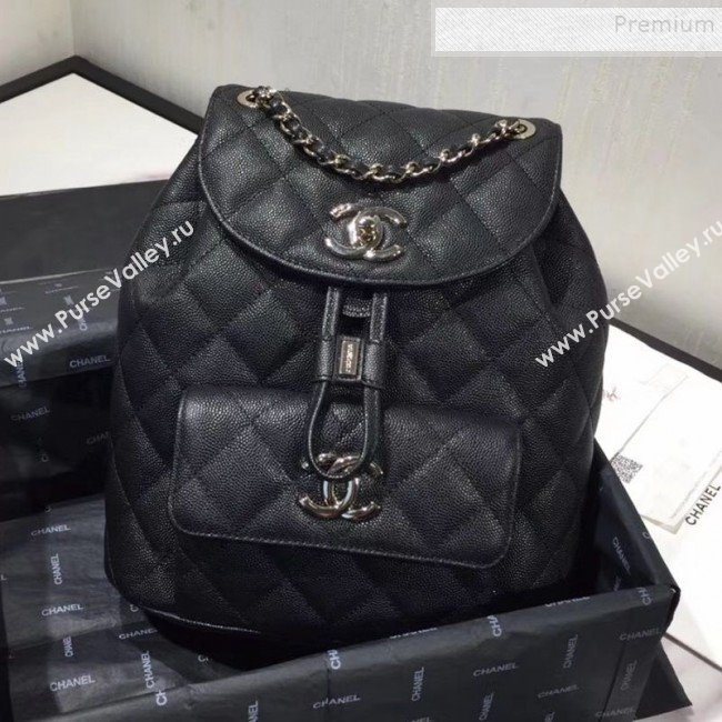 Chanel Grained Calfskin Backpack AS1371 Black 2020 (KAIS-9120911)