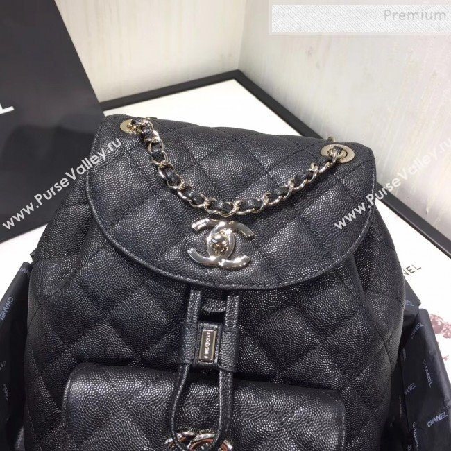 Chanel Grained Calfskin Backpack AS1371 Black 2020 (KAIS-9120911)