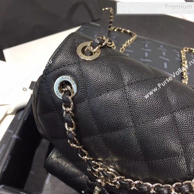 Chanel Grained Calfskin Backpack AS1371 Black 2020 (KAIS-9120911)