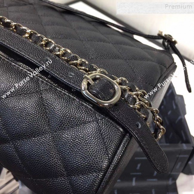 Chanel Grained Calfskin Backpack AS1371 Black 2020 (KAIS-9120911)